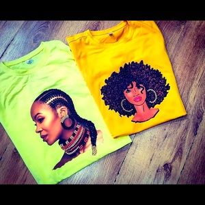 Black queen Green shirts